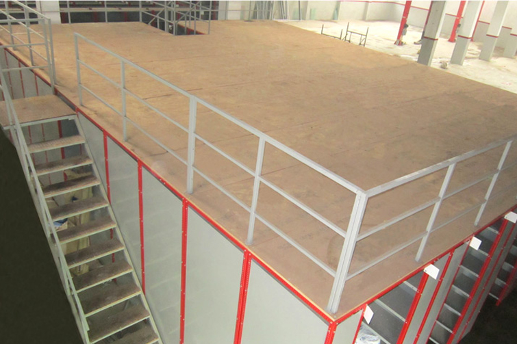 Rack Supported Plywood Mezzanine Flooring Mezzanine Flooring Installation in South India | Expert Solutions