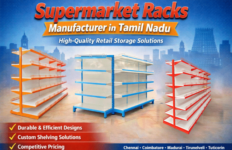 Supermarket Racks & Retail Racks Manufacturer in Tamil Nadu