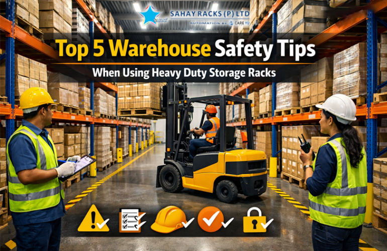 Top 5 warehouse safety tips when using heavy duty storage racks